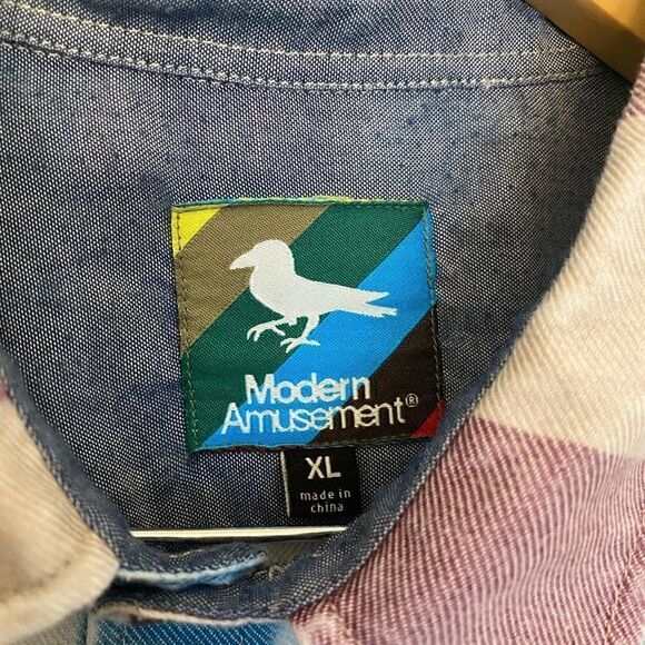 Modern Amusement Long sleeve Button Down. Size XL. - Picture 2 of 6